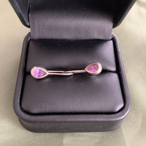 SS amethyst earrings